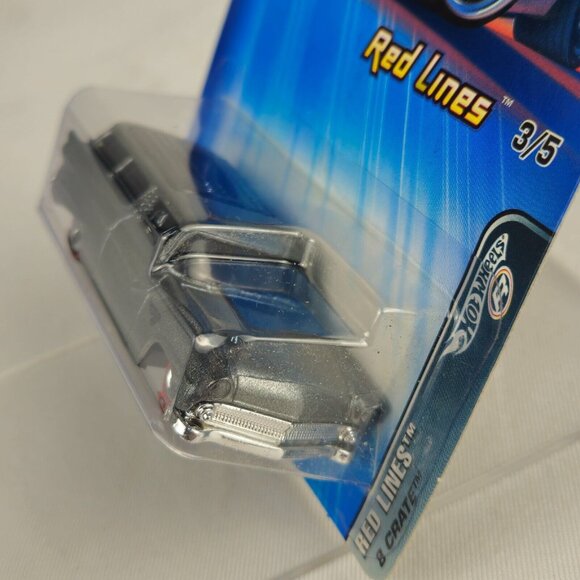 HOT WHEELS 8 CRATE 3/5 RED LINES 098 - MINT - GRAY - (K221) - Picture 6 of 8